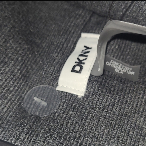 DKNY Black Faux Fur Pom-Pom Hat & Scarf Set main image 10